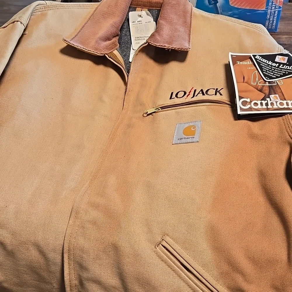 Vintage Never Worn 2002 With Tags Carhartt Blanket Lined Jacket Mens 44 Tall